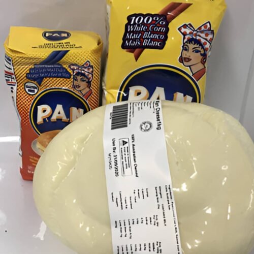 DELIVERY 15 KMS FROM MELBOURNE CBD ONLY Venezuela pack: 1kg "Queso de mano" style cheese, 500g sweet corn flour and 1kg  white arepa corn PAN