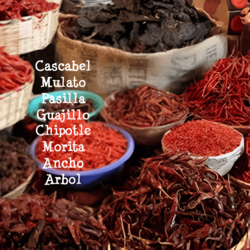 Mexican Dry chilies Connoisseur pack (one of each) 8x100g