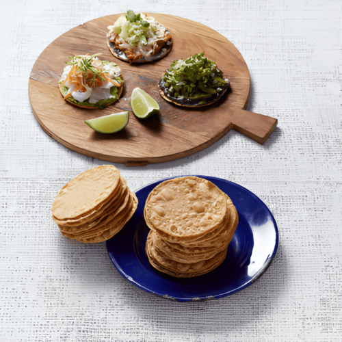 La Tortilleria White Corn Tostada Tortilla 10cm (200g)