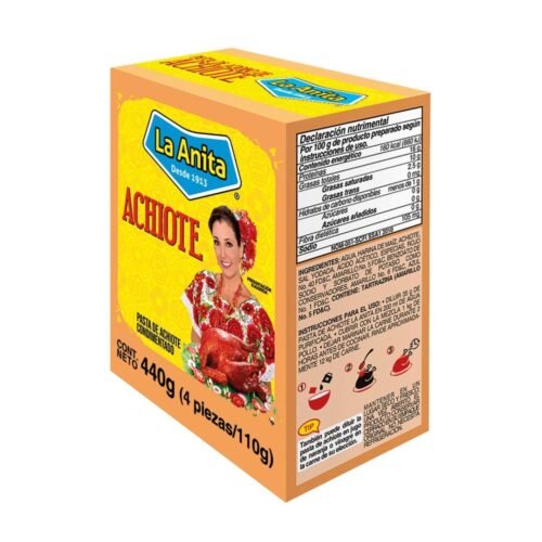 La Anita Achiote Paste – Adobo de Achiote 440g (4 x 110g Portions)