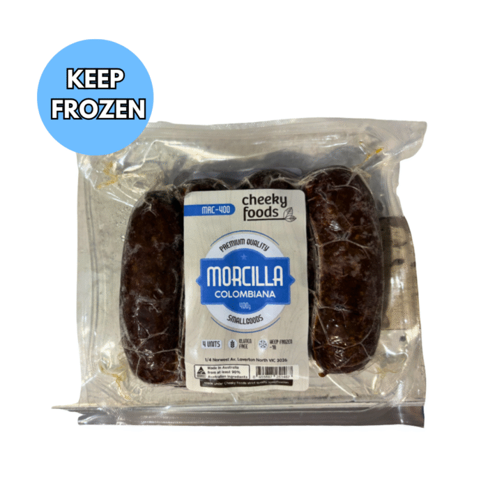 Frozen Morcilla Black Pudding Sausage x 4 - 400g: Delivery within 15km of Melbourne CBD ONLY