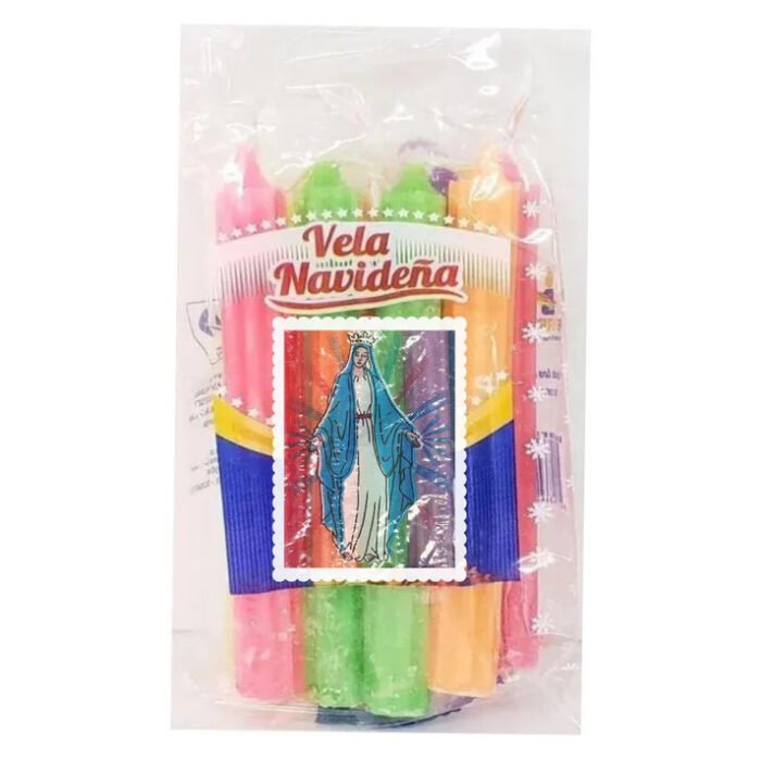 Mixed Colour Candles Pack of 10