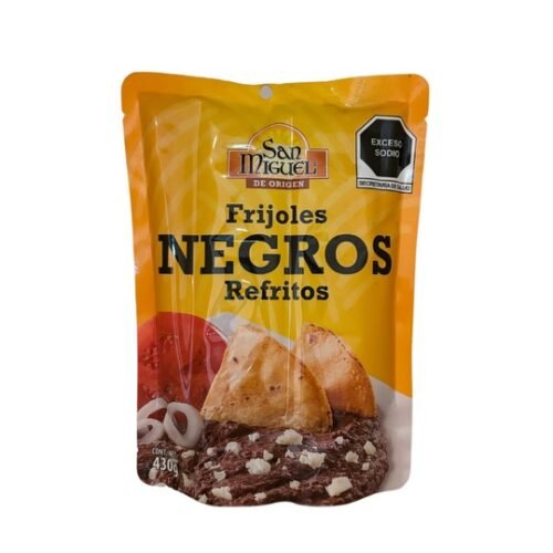 San Miguel Refried Black Beans 400g Plastic pouch 100% Vegan