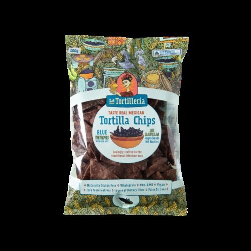 La Tortilleria Blue Corn Totopos (200g)