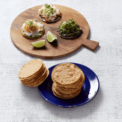 La Tortilleria White Corn Tostada Tortilla 10cm (200g)