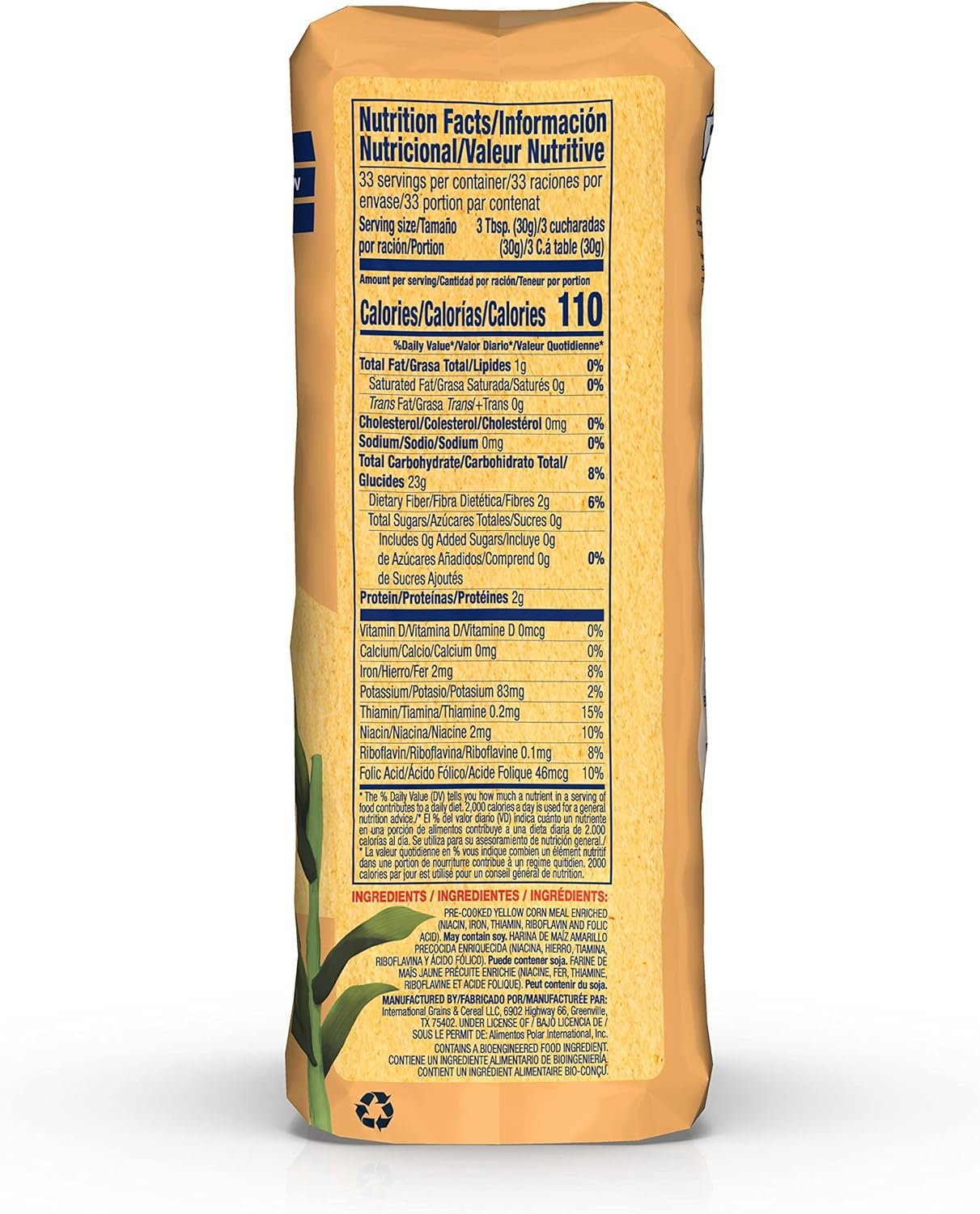 Arepa flour 1 kg PAN (precooked Yellow corn flour) - Image 4