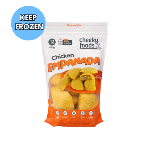 Frozen Chicken Empanada Cheeky Foods x 10 (450g)  Delivery within 15km of Melbourne CBD ONLY