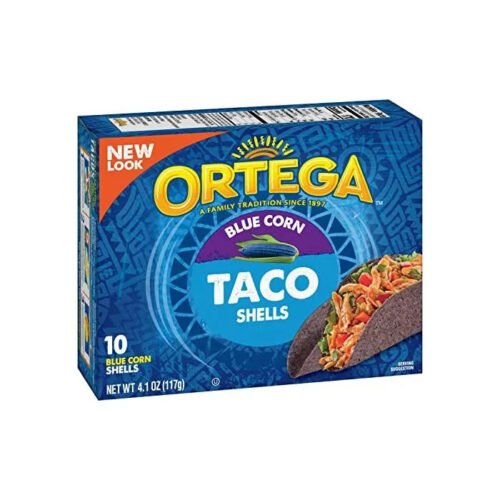 Ortega Blue Corn Taco Shells 117g – 10 Shells Best before 22/05/26